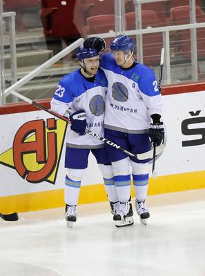 2018 IIHF Ice Hockey World Championship Division I Group A - Day Three-stock-foto
