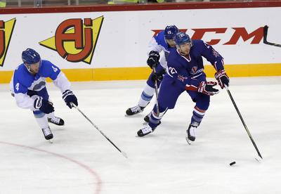 2018 IIHF Ice Hockey World Championship Division I Group A - Day Three-stock-foto