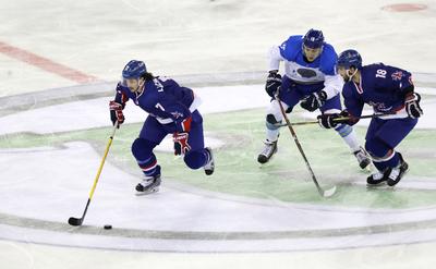 2018 IIHF Ice Hockey World Championship Division I Group A - Day Three-stock-foto