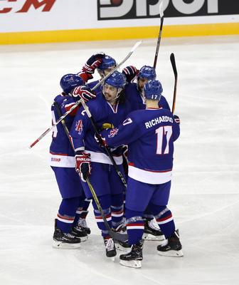 2018 IIHF Ice Hockey World Championship Division I Group A - Day Three-stock-photo