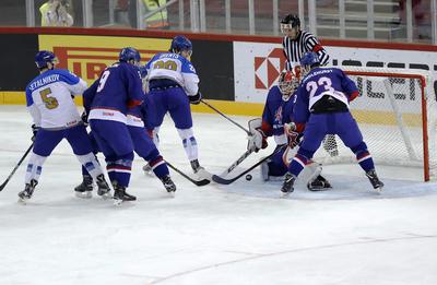 2018 IIHF Ice Hockey World Championship Division I Group A - Day Three-stock-foto