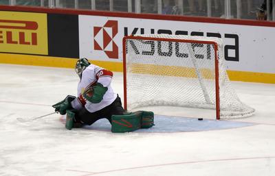 2018 IIHF Ice Hockey World Championship Division I Group A - Day Four-stock-foto