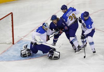 2018 IIHF Ice Hockey World Championship Division I Group A - Day Three-stock-foto