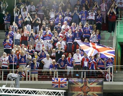 2018 IIHF Ice Hockey World Championship Division I Group A - Day Seven-stock-foto