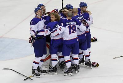 2018 IIHF Ice Hockey World Championship Division I Group A - Day Seven-stock-foto