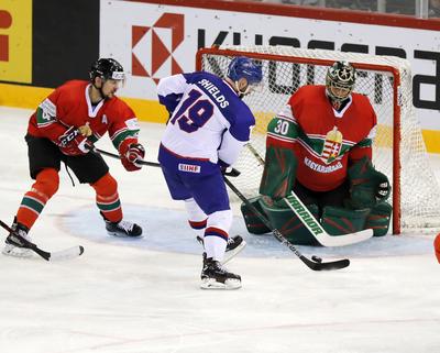 2018 IIHF Ice Hockey World Championship Division I Group A - Day Seven-stock-foto