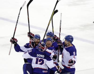 2018 IIHF Ice Hockey World Championship Division I Group A - Day Seven-stock-photo