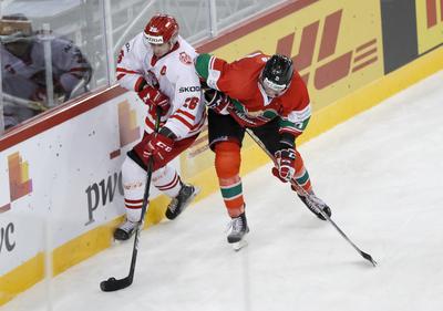 2018 IIHF Ice Hockey World Championship Division I Group A - Day Five-stock-foto