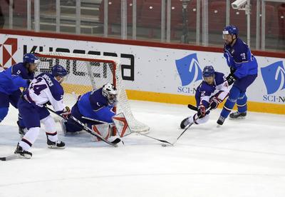 2018 IIHF Ice Hockey World Championship Division I Group A - Day Six-stock-photo