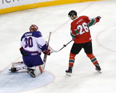 2018 IIHF Ice Hockey World Championship Division I Group A - Day Seven-stock-foto