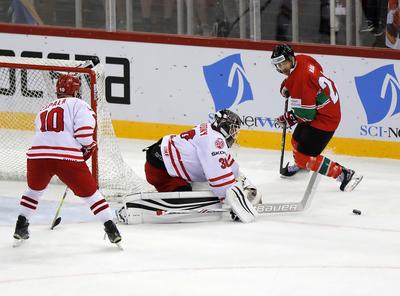 2018 IIHF Ice Hockey World Championship Division I Group A - Day Five-stock-foto