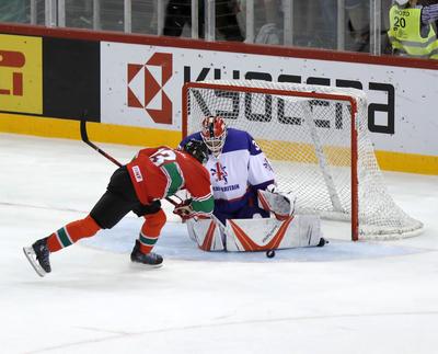 2018 IIHF Ice Hockey World Championship Division I Group A - Day Seven-stock-foto