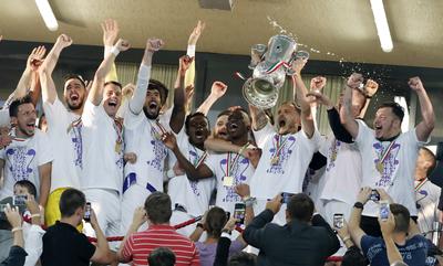 Puskas Akademia FC v Ujpest FC - Hungarian Cup Final-stock-photo