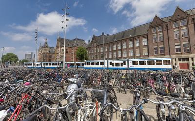 Cityscapes of Amsterdam-stock-photo