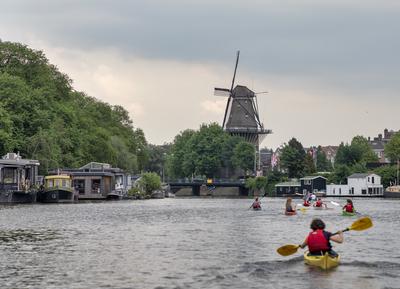 Cityscapes of Amsterdam-stock-photo