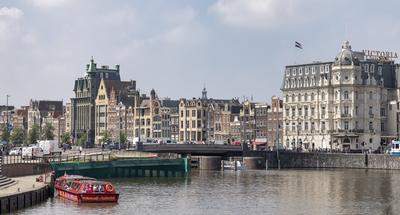 Cityscapes of Amsterdam-stock-photo