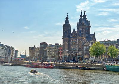 Cityscapes of Amsterdam-stock-photo