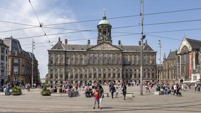 Cityscapes of Amsterdam-stock-photo