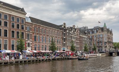 Cityscapes of Amsterdam-stock-photo