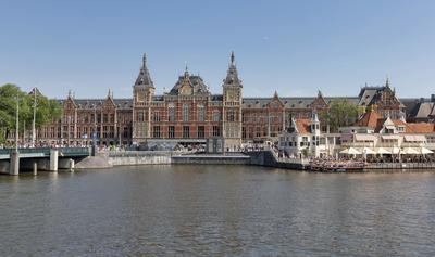 Cityscapes of Amsterdam-stock-photo