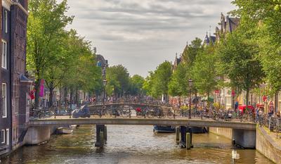 Cityscapes of Amsterdam-stock-photo