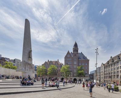 Cityscapes of Amsterdam-stock-photo