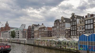 Cityscapes of Amsterdam-stock-photo