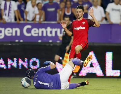 Ujpest FC v Sevilla FC - UEFA Europa League Second Qualifying Round: 2nd Leg-stock-foto