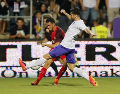 Ujpest FC v Sevilla FC - UEFA Europa League Second Qualifying Round: 2nd Leg-stock-foto
