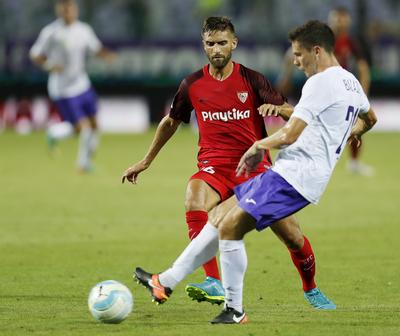 Ujpest FC v Sevilla FC - UEFA Europa League Second Qualifying Round: 2nd Leg-stock-photo