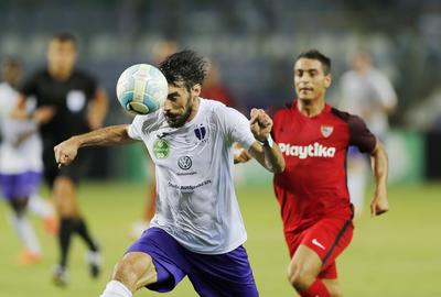 Ujpest FC v Sevilla FC - UEFA Europa League Second Qualifying Round: 2nd Leg-stock-foto