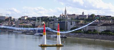 Red Bull Air Race Budapest-stock-foto