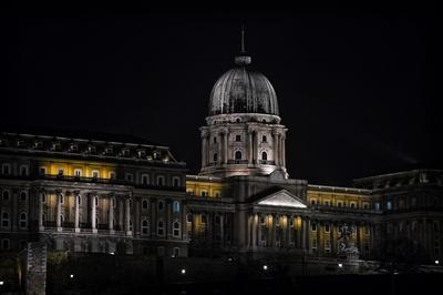 Budavári királyi palota-stock-foto