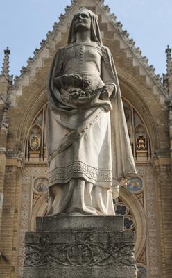 Árpádházi Szent Erzsébet-stock-foto