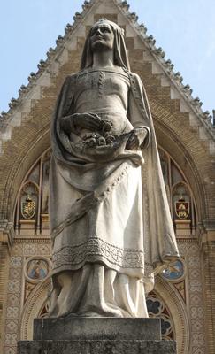 Árpádházi Szent Erzsébet-stock-foto