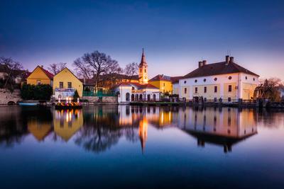 Malom-tó, Tapolca-stock-foto