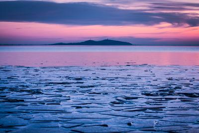 Jeges Balaton-stock-foto