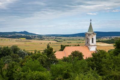 Mindszentkálla templom-stock-foto