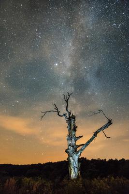 Éjszaka a Káli-medencében-stock-foto