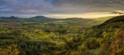 Őszi tájkép a Balaton-felvidékről-stock-foto