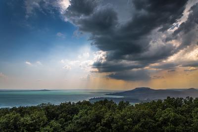 Viharos Balton-stock-foto