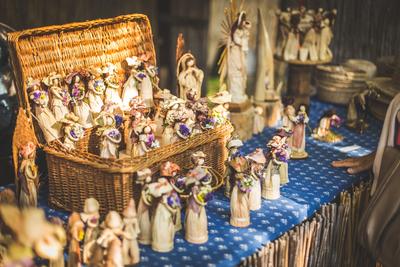 Kézműves piac, vásár-stock-foto