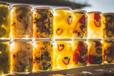 Kézműves piac, vásár-stock-foto