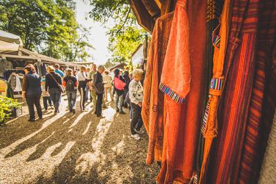 Kézműves piac, vásár-stock-foto