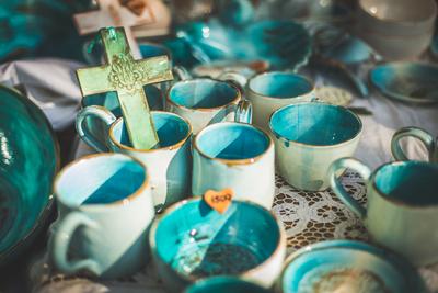 Kézműves piac, vásár-stock-foto