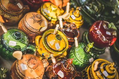 Kézműves piac, vásár-stock-foto