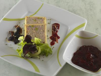 Hagyományos francia pástétom-stock-foto