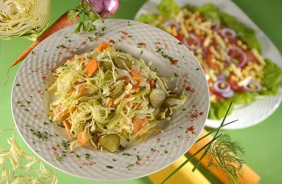 Falusi saláta-stock-foto