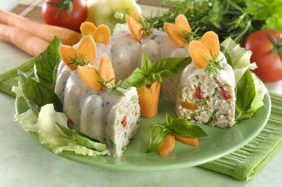 hideg zöldséges pulykapástétom-stock-foto