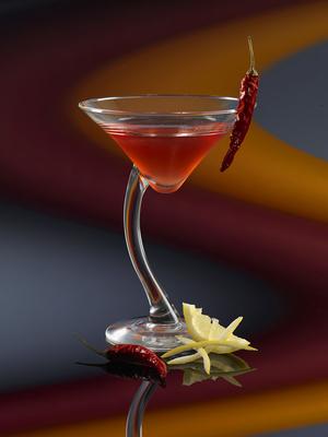 hot cassis koktel-stock-foto